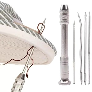 Leather Sewing Needle Kit with Awl: Heavy Duty Craft Repair