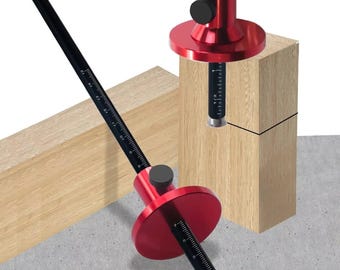 Wheel Marking Gauge Woodworking Scriber – Inch & MM Scale Mortise Measuring Tool