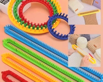 DIY Knitting Loom Set: Round & Long Weaving Tools