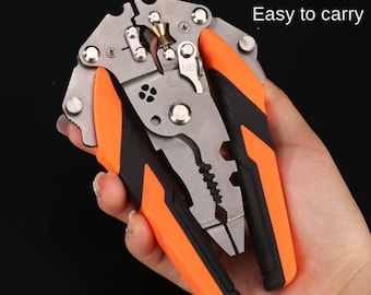 Foldable 12-in-1 Wire Stripping Pliers: High Carbon Steel Multifunction tool DIY and Craft