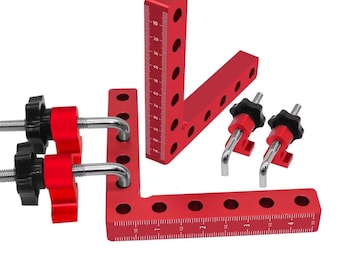 Right Angle Woodworking Clamp 120/140mm – L-Shaped Panel Fixing & Positioning Tool