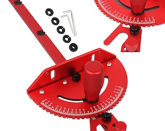 Red Aluminum Miter Gauge – Precision Woodworking Tool