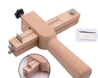 Adjustable Wooden Leather Strap Cutter: DIY Belt & Leather Craft Tool