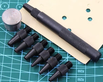 Leren perforator: verwisselbare ronde koppen (2,0-5,0 mm)