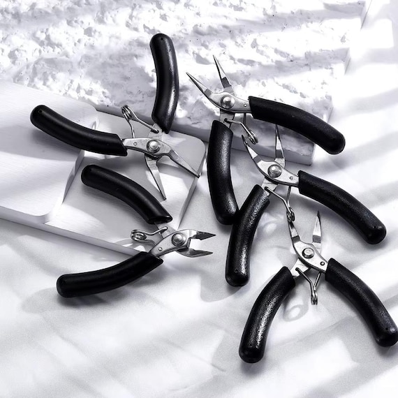 Mini Needle Nose Pliers Set: Stainless Steel Jewelry Making Hand Tools