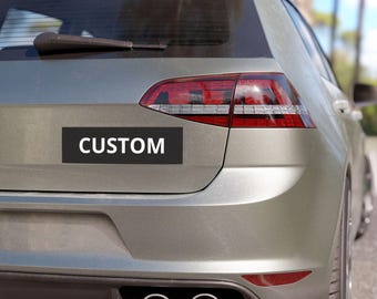 Custom Car Magnet/Bumper Sticker, Design Your Own Car Decal