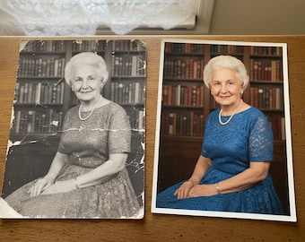 Same-Day Photo Restoration: Colorization & Damage Repair (Digital Service)