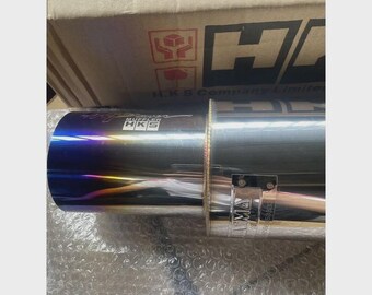 HKS HI-POWER Universal Single Exhaust Muffler Inlet 2.5 Outlet 4.0 in