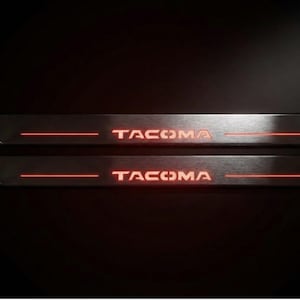 Custom LED Door Sills for Tacoma II 2005–2016 Logo Tacoma – Lighted Entry Thresholds