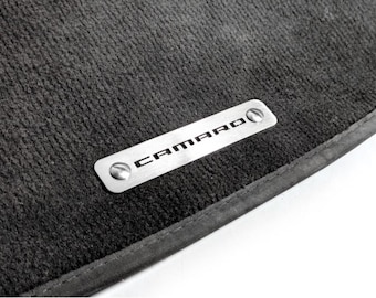 Interior Mat Badges Camaro – Metal Footwell Plates – Universal Automotive Name Tags
