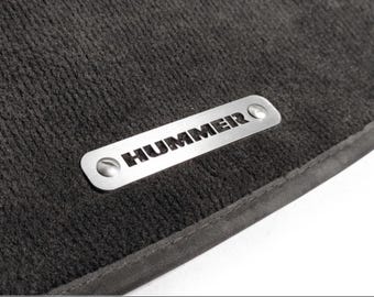 Interior Mat Badges – Metal Footwell Plates – Universal Automotive Name Tags