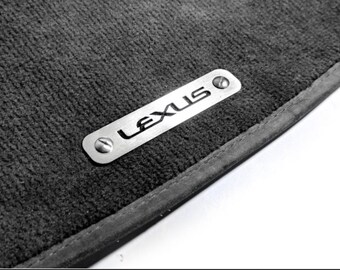 Interior Mat Badges – Metal Footwell Plates – Universal Automotive Name Tags