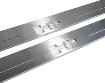 Custom LED Door Sills for Hummer H2 2002–2009 Logo H2 – Illuminated Threshold Plates