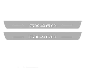 LED Door Sills for GX III 2024+ Logo GX460 – Custom Illuminated Entry Guards – Light Up Door Threshold Plates