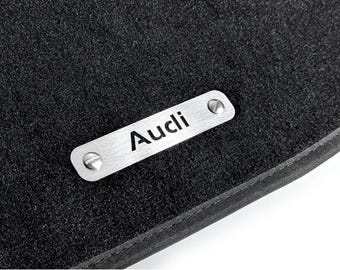 Interior Mat Emblems – Steel Footwell Badges – Universal Automotive Name Tags