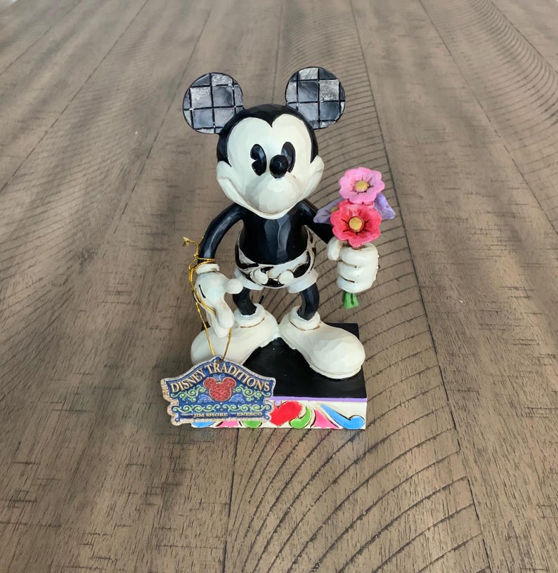 Disney Traditions Jim Shore Mickey Mouse “For My Gal” Figurine Item 4043665 with Box & Tag afbeelding 1