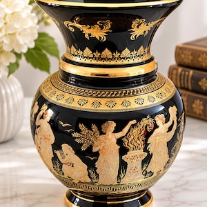 Hand Made in Greece 24k Gold Vase - Etsy
