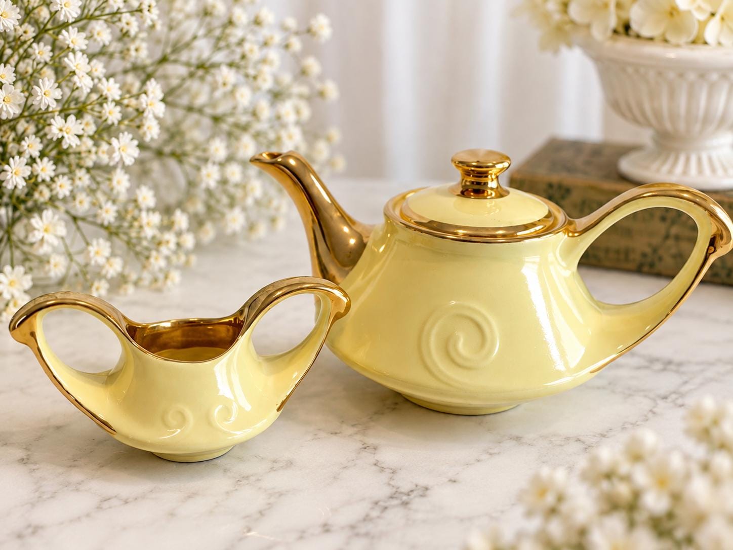 パールポーセリン　アンティーク　置物　pearl porcelain Vintage Pearl China Company - Etsy