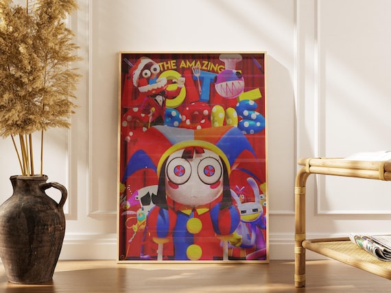 The Amazing Digital Circus Poster | Pomni Fan Art Print | Colorful Indie Animation Wall Art | Printable Digital Download