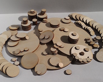 Wood circles | Etsy