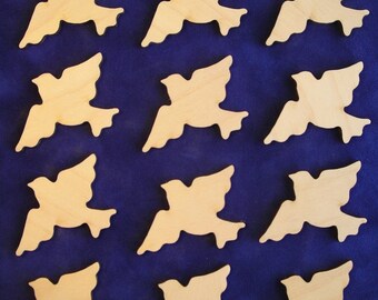 Laser Cut Blue Birds (Set of 12) (SH-245)