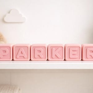 Custom Baby Name Blocks • Personalized Nursery Decor • Montessori Name Blocks • Kids Room Decor • Baby Shower Gift Custom Letters