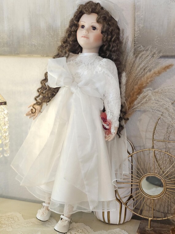 磁器人形、アンティーク磁器人形、占領下の日本、ビスクドール