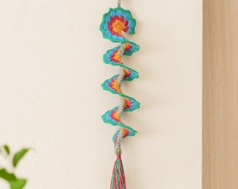 Crochet Wind Spinner Pattern: Easy Spiral Mobile, Balcony Decor (PDF Pattern)