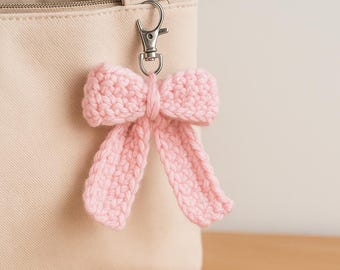 Bow Keychain Pattern PDF : Bag Charm, Hair Accessory