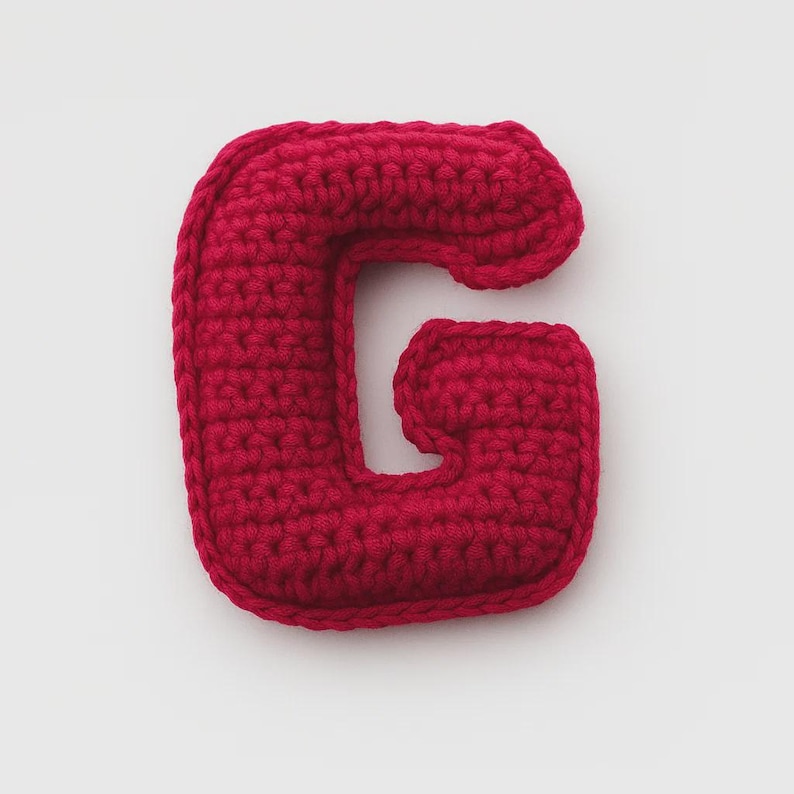 Amigurumi Letter E Crochet Pattern: Stuffed Alphabet Keychain (PDF ...