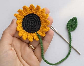 Amigurumi Sunflower Bookmark – Crochet PDF Pattern (Handmade & Beginner Friendly)