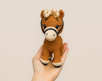 Mini Amigurumi Horse Crochet Pattern – Step-by-Step PDF Tutorial