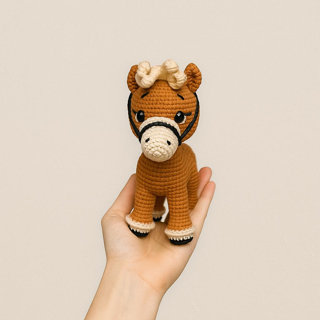 37 Horse Crochet Patterns: Amigurumi Horses, Ponies, Hobbyhorses, and More 1 Mini Amigurumi Horse Crochet