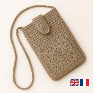 Crochet Phone Bag (with Front Pocket) – PDF Pattern