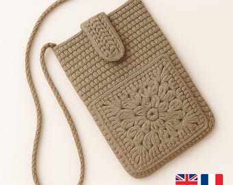 Crochet Phone Bag (with Front Pocket) – PDF Pattern