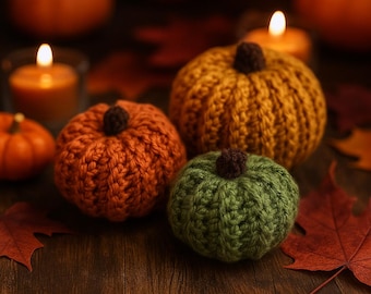 Crochet Mini Pumpkin Pattern: Beginner Friendly Fall Decor (PDF Pattern)