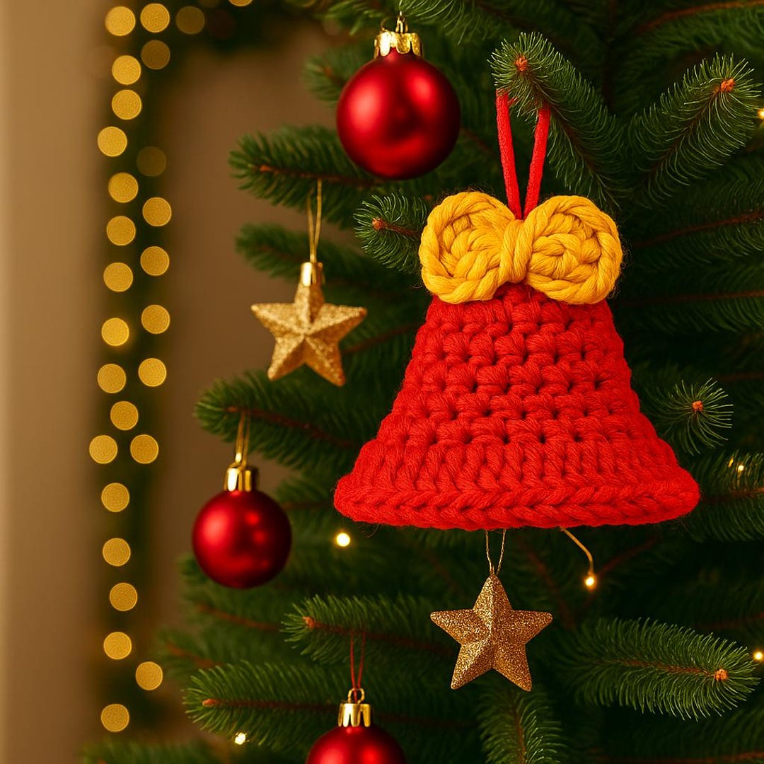 Christmas Bell Ornament Crochet PDF Pattern: Fast, Easy, Beginner - Etsy