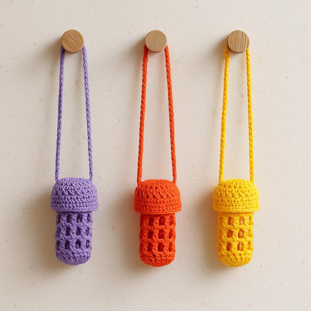 Kbc Pattern Lip Balm Holder Crochet Pattern PDF : Mesh Chapstick Cozy With Strap ...