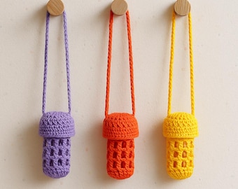 Lippenbalsam Halter Häkelanleitung PDF: Mesh Lippenpflegestift mit Schlaufe