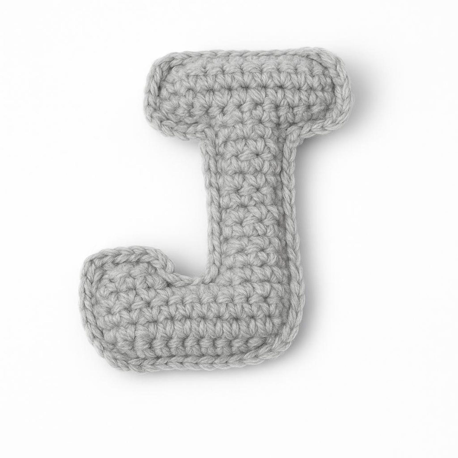 Amigurumi Letter J Crochet Pattern: Stuffed Alphabet Keychain (PDF ...