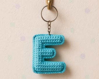 Amigurumi Letter E Crochet Pattern: Stuffed Alphabet Keychain (PDF Pattern)