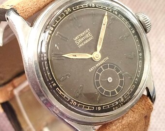 Wristwatch, Waterproof SANTIRE, incabloc, SWISS MADE, withing manual