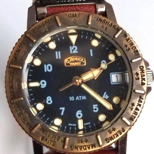 Vintage Camel Trophy 10ATM Quarz-Herrenuhr – funktionsfähig Bild 1