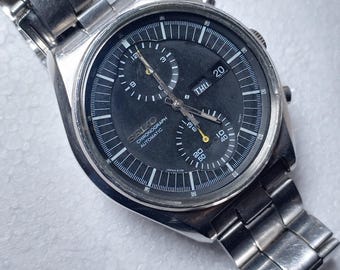 Seiko 6138-3002 Jumbo Automatic Chronograph Original 1976 Model