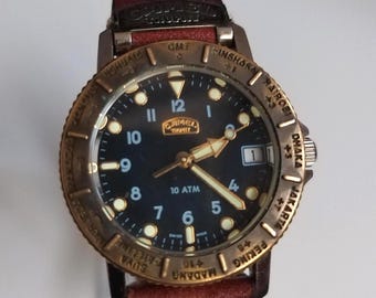 Reloj Vintage Camel Trophy 10ATM Quartz Adventure para hombre - Funciona