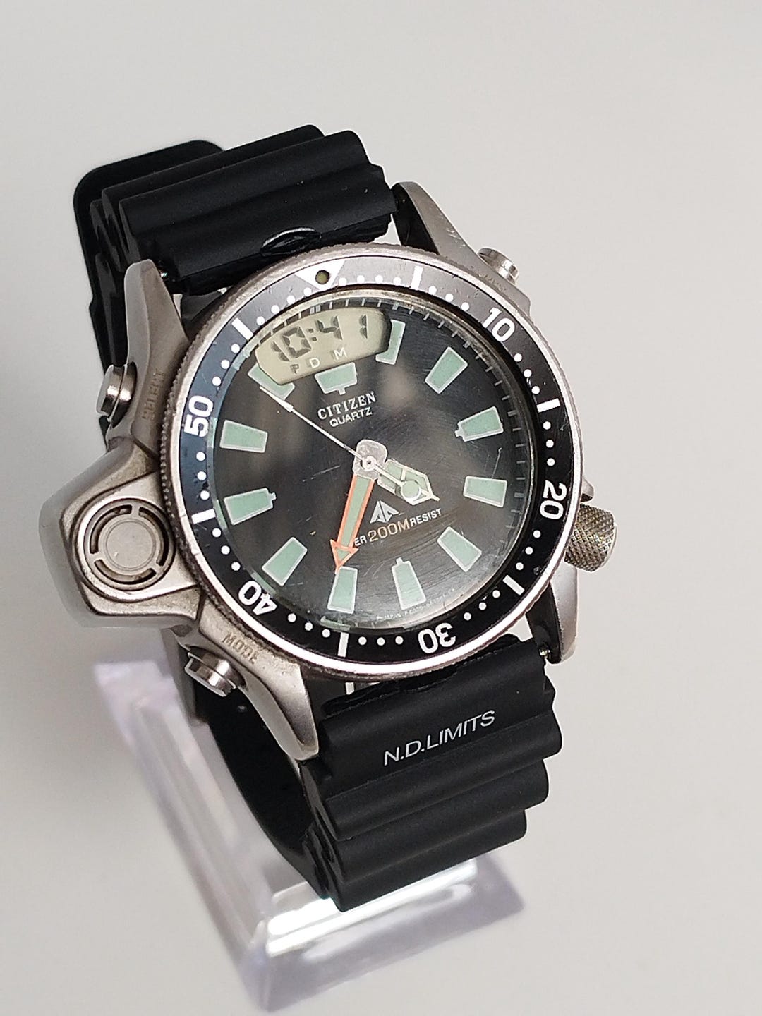 Promaster Digital Citizen Aqualand C020-086899 Promaster Digital Day Date Chronometer 200 ...