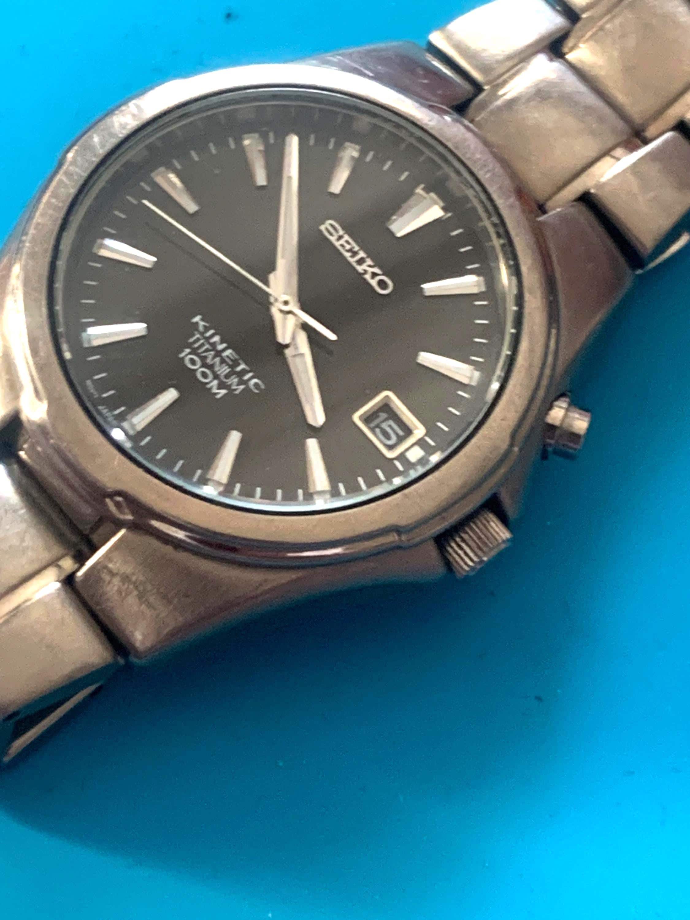 kankandondon　SEIKO KINETIC TITANIUM SEIKO Seiko KINETIC kinetic titanium 5J32-0AK0 wristwatch