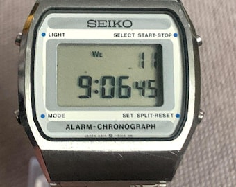 Vintage SEIKO DIGITAL A914-5010 LCD Alarm Chronograph, sehr guter Zustand