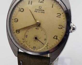 Vintage Omega Herrenuhr mit Handaufzug, Kaliber T21, hergestellt 1947