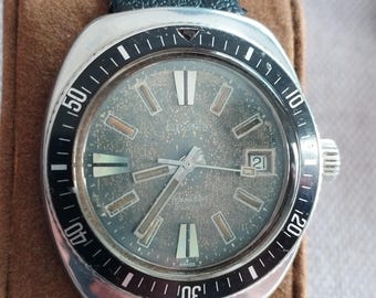 Montre Vintage Certina DS-2 – 38mm Acier – Calibre 25-66 – Automatique – Années 1960 – Style Militaire